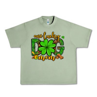 Oil Green One lucky dog mom St. Patrick's Urban Heavy Tee - OliviaCreatesArt