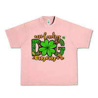Salmon One lucky dog mom St. Patrick's Urban Heavy Tee - OliviaCreatesArt