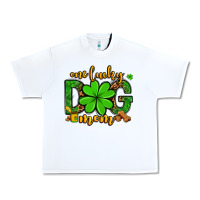 White One lucky dog mom St. Patrick's Urban Heavy Tee - OliviaCreatesArt