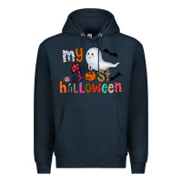 Navy My 1st Halloween Premium Hoodie - CowhideDigitalArt