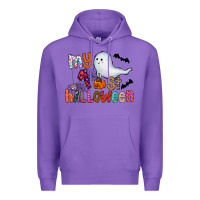 Purple My 1st Halloween Premium Hoodie - CowhideDigitalArt