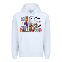 White My 1st Halloween Premium Hoodie - CowhideDigitalArt