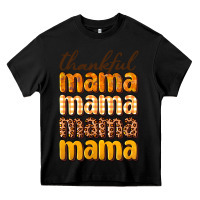 Black Thankful mama Heavy Core Tee - NancyCooperArtShop