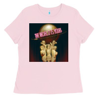 Bubblegum Pink The World Is Yours Jeremiah Da Profit Ladies Tee - baoMotion