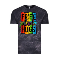 Cloud Black free dad hugs Vintage Tee - OliviaCreatesArt