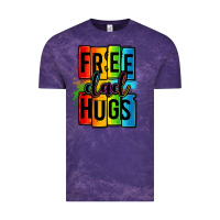 Cloud Purple free dad hugs Vintage Tee - OliviaCreatesArt