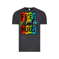 Vintage Black free dad hugs Vintage Tee - OliviaCreatesArt