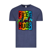 Vintage Denim free dad hugs Vintage Tee - OliviaCreatesArt