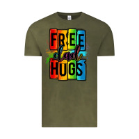 Vintage Olive free dad hugs Vintage Tee - OliviaCreatesArt