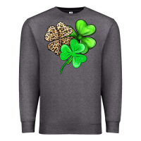 Charcoal Heather three clover Premium Sweatshirt - AdoDesignShop