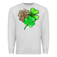Dove Grey three clover Premium Sweatshirt - AdoDesignShop