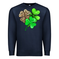 Navy three clover Premium Sweatshirt - AdoDesignShop