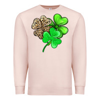 Pale Pink three clover Premium Sweatshirt - AdoDesignShop