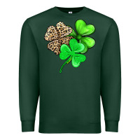 Sports Green three clover Premium Sweatshirt - AdoDesignShop