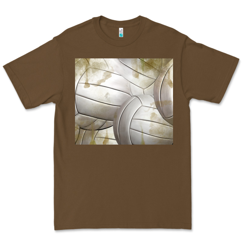 Distressed Volleyball Pattern Premium Tee by TumblerDesignByShophia | Teevron