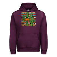 Mauve Wine cactus gemstone coaster Urban Hoodie - JahusDesignShop