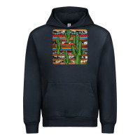 Navy cactus gemstone coaster Urban Hoodie - JahusDesignShop