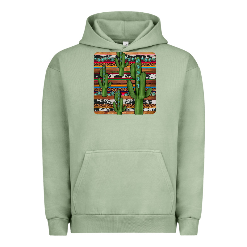 Cactus Gemstone Coaster Urban Hoodie by JahusDesignShop | Teevron
