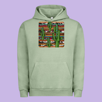 Cactus Gemstone Coaster Urban Hoodie Designed By Jahusdesignshop