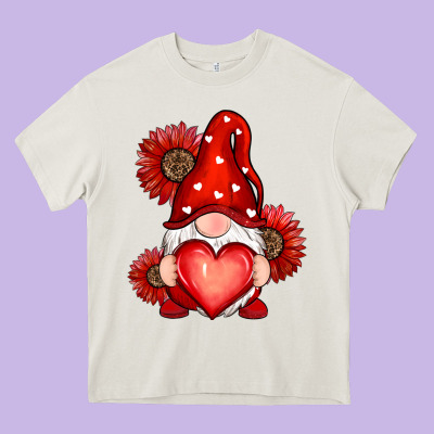 Valentines Day Red Heavy Core Tee Designed By Ranaportraitstore