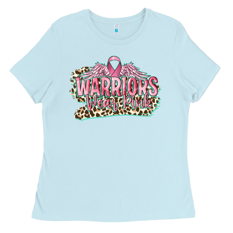 Warriors Wear Pink Breast Cancer Ladies Tee by CowGirlArtShop | Teevron