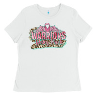 White warriors wear pink breast cancer Ladies Tee - CowGirlArtShop