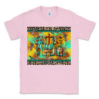 Bubblegum Pink faith over fear Classic Tee - CowGirlArtShop