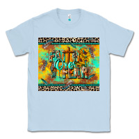 Dusty Blue faith over fear Classic Tee - CowGirlArtShop