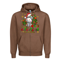 Chestnut i want a hippopotamus for christmas Zipper Hoodie - AdoDesignShop