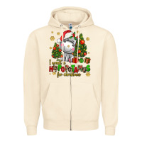 Sandshell i want a hippopotamus for christmas Zipper Hoodie - AdoDesignShop