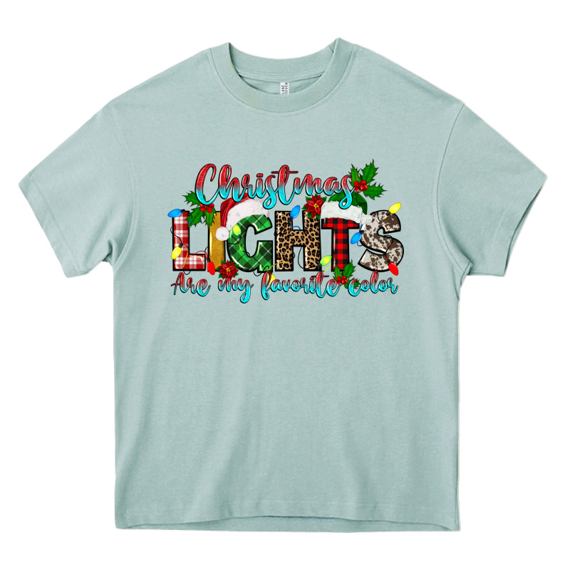 Christmas Lights Are My Favorite Heavy Core Tee by texasbilliewilder | Teevron