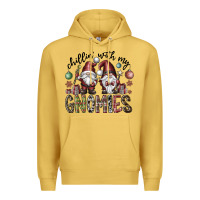 Antique Gold Chillin With My Gnomies Premium Hoodie - CowhideDigitalArt