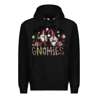 Black Chillin With My Gnomies Premium Hoodie - CowhideDigitalArt