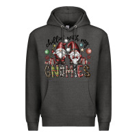 Charcoal Heather Chillin With My Gnomies Premium Hoodie - CowhideDigitalArt
