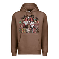 Chestnut Chillin With My Gnomies Premium Hoodie - CowhideDigitalArt