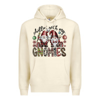 Sandshell Chillin With My Gnomies Premium Hoodie - CowhideDigitalArt