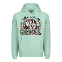 Seafoam Chillin With My Gnomies Premium Hoodie - CowhideDigitalArt