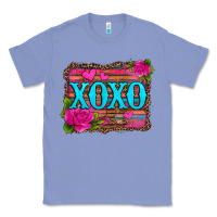 Colony Blue xoxo valentine's day pink roses and hearts Classic Tee - Jasminsmagicworld