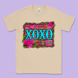 Xoxo Valentine's Day Pink Roses And Hearts Classic Tee Designed By Jasminsmagicworld