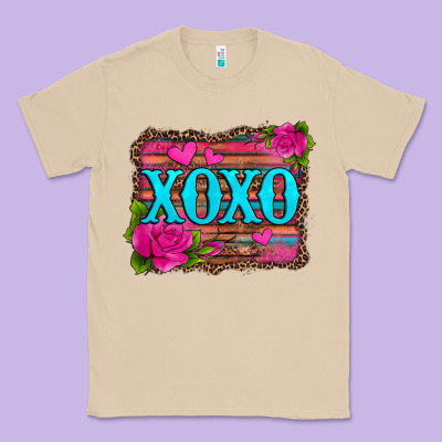 Xoxo Valentine's Day Pink Roses And Hearts Classic Tee Designed By Jasminsmagicworld