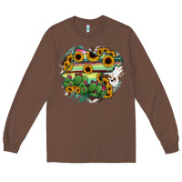 Chestnut Guanajuato sunflower serape map Long Sleeve Tee - RanaPortraitStore