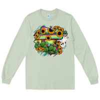 Matcha Guanajuato sunflower serape map Long Sleeve Tee - RanaPortraitStore