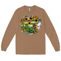 Toasted Coconut Guanajuato sunflower serape map Long Sleeve Tee - RanaPortraitStore