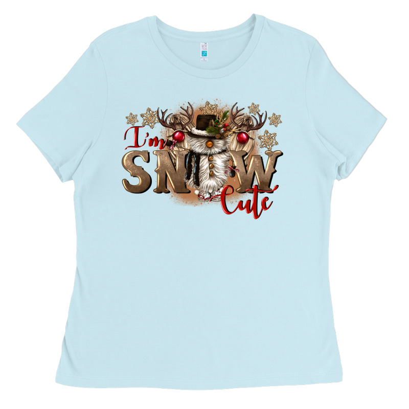 Im Snow Cute Ladies Tee by CowGirlArtShop | Teevron