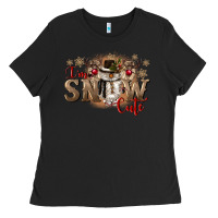 Black im snow cute Ladies Tee - CowGirlArtShop