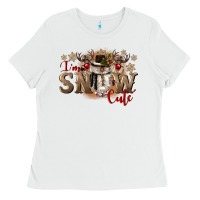 White im snow cute Ladies Tee - CowGirlArtShop