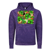 Cloud Purple st.patricks plaid  green glitter cowhide  leopard Vintage Hoodie - FaDigitalArtStudio