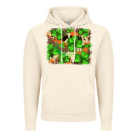 Vintage Artic st.patricks plaid  green glitter cowhide  leopard Vintage Hoodie - FaDigitalArtStudio