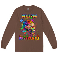 Chestnut Autism seeing in the world differently Long Sleeve Tee - FaDigitalArtStudio