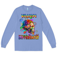 Colony Blue Autism seeing in the world differently Long Sleeve Tee - FaDigitalArtStudio